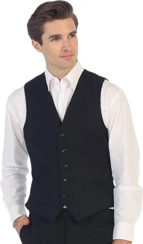 Vista 6 de Gioberti - Chaleco formal para hombre, apto para negocios o como vestimenta casual