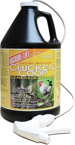 Vista 7 de Microbe-Lift Limpiador y desodorizante para gallinero – 32 onzas – Limpiador y desodorizante natural para desechos de pollo, cama y superficies