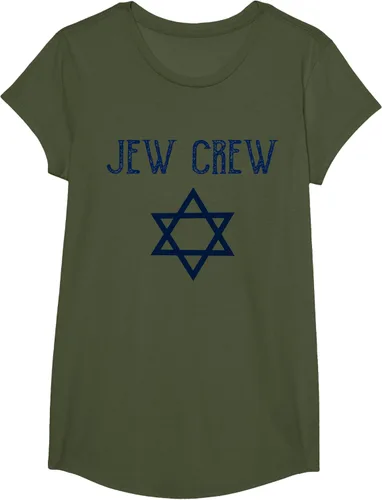 Vista 85 de Camiseta Jew Crew Jewish Star, gris, S