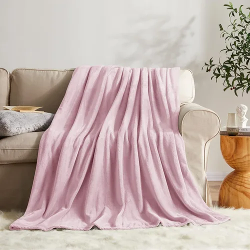 Vista 31 de KMUSET Manta de Tiro Súper Suave Premium de Franela de Forro Polar Sedosa Tamaño de Tiro Beige Microfibra Manta Ligera para Uso en Todas