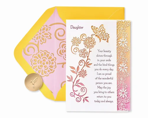 Vista 4 de Tarjeta de cumpleaños Papyrus para hija (Realmente una hija maravillosa)