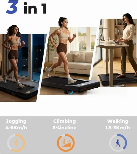 Vista 4 de MJWW Almohadilla para caminar con control inteligente de aplicación AI