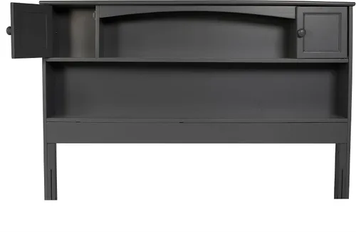 Vista 6 de Atlantic Furniture AR285839 Newport - Cabecero para libros, color gris