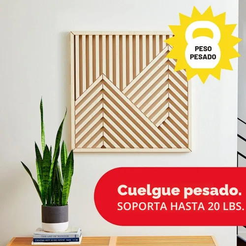 Vista 3 de Command Tiras para colgar cuadros XL (20 libras), 10 pares (20 tiras)