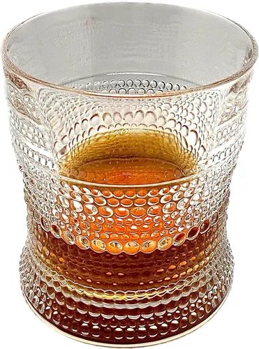 Vista 2 de ALEXIR Vasos de whisky - Juego de 2 vasos de alta calidad para los amantes del arte, cristalería de la serie Van Gogh como una pieza de arte