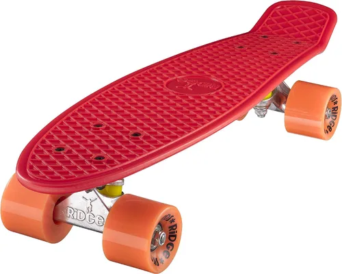 Vista 17 de Ridge Skateboard 55 cm Mini Cruiser Retro Stil in M Rollen Komplett U Fertig Montiert