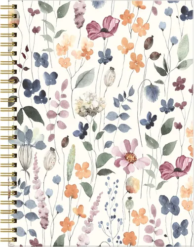 Vista 8 de Cuaderno de espiral para mujer, cuadernos universitarios A5 de 6 x 8.4 pulgadas, 120 páginas rayadas con papel grueso de alta calidad, perfecto