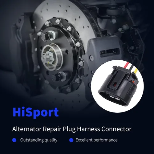 Vista 2 de HiSport Conector de arnés de enchufe de reparación de alternador compatible con Lexus Suzuki Jaguar Toyota Acura Chevrolet Pontiac Scion 9801325