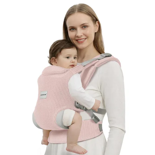 Vista 9 de MISSWISDOM Portabebés para recién nacidos a niños pequeños, fácil ajustable para niños de 7 a 30 libras, portabebés, portabebés, portabebés, tela