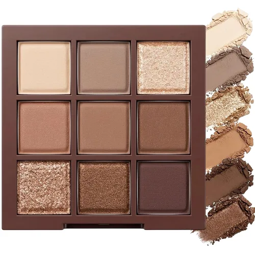 Vista 39 de Erinde Paleta de maquillaje de sombra de ojos de 9 colores con purpurina y lavanda brillante y mate, violeta, malva, púrpura oscura, plateado