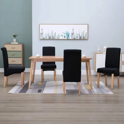 Vista 26 de Dining Chairs 2 Pcs Black Fabric,Living Room Dining Chairs,Counter Dining Chairs Suitable for Daily Dining Or Special Events Such As Meetings