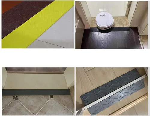 Vista 6 de MINUSE Rampa antideslizante para silla de ruedas, rampa de umbral portátil para interiores o exteriores, baño, puertas, entrada de supermercados