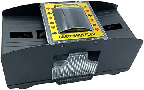 Vista 3 de Jobar Máquina barajadora de cartas de juego automática fácil de 2 cubiertas
