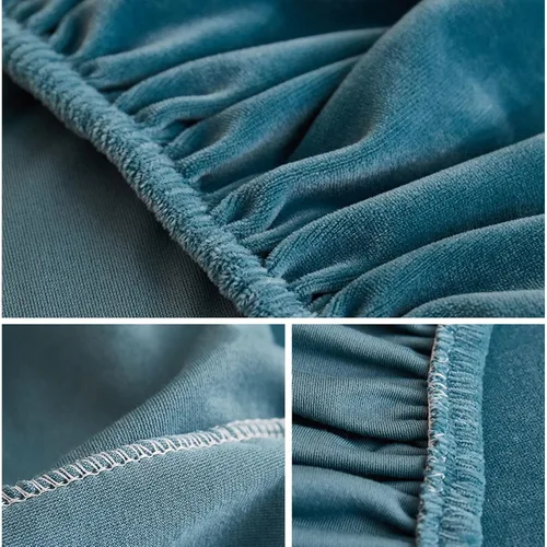 Vista 5 de Funda de cojín de terciopelo para sofá en forma de L con diván Longue de 1, 2, 3 asientos, protector de muebles, fundas de cojín para sofá
