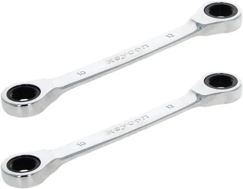 Vista 26 de Utoolmart Llave de trinquete, 0.315 in x 0.354 in extremo de caja doble métrica 1 unidad