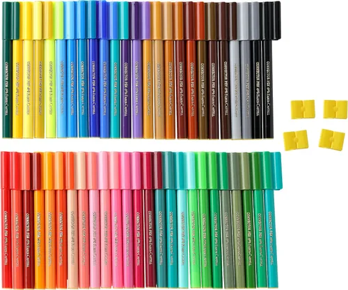 Vista 2 de Faber Castell Bolígrafos Conectores, Multicolor, paquete de 50