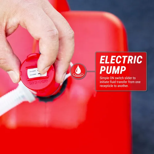 Vista 7 de TERA PUMP Bomba de transferencia de gas, batería D 3 veces más potente, parada automática, sin pérdida de combustible, potente succión (2.2 GPM)