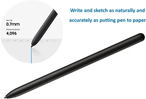 Vista 4 de Galaxy Tab S9 FE S Pen Reemplazo para Samsung Galaxy Tablet S9 FE Stylus Pen, Tab S9 Ultra Stylus (negro)