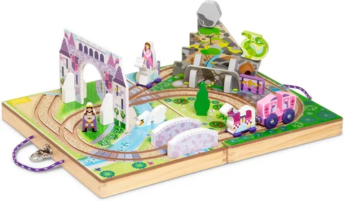 Vista 11 de Melissa & Doug Juego de aeropuerto para llevar, vehículos, pistas incorporadas para niños y niñas de 3 años en adelante - Certificado FSC