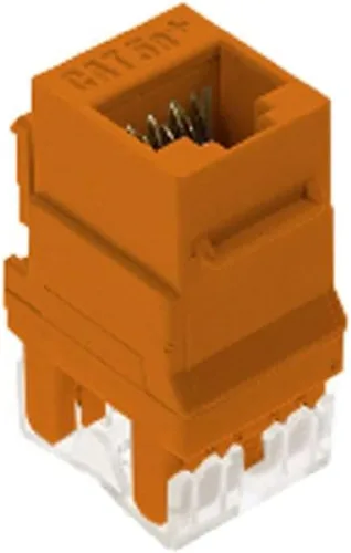 Vista 6 de Legrand - Conector Keystone OnQ RJ45, conector Keystone para Cat 5e, funciona con placas de pared multimedia para garantizar una terminación segura