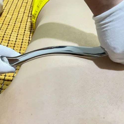 Vista 3 de Gua sha Tool Gua Sha, herramientas IASTM de acero inoxidable, herramienta de masaje gua sha, herramienta de movilización de tejidos suaves, terapia