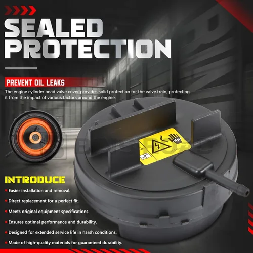 Vista 5 de Cubierta de válvula de motor compatible con BMW 128i 328i 330i 528i X3 X5 Z4 E90 E91 E92 E93 E60 F10 E70 (reemplaza a 11127552281)