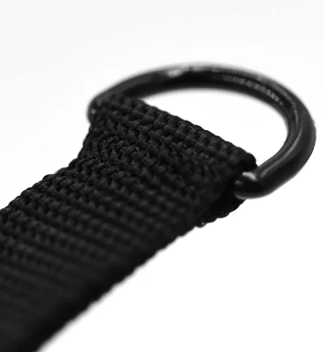 Vista 3 de Craft County Anillos en D simples de plástico duradero de 3/4 pulgadas - Negro - Paquete de 5 tamaños - Versátil y funcional - Bucle continuo