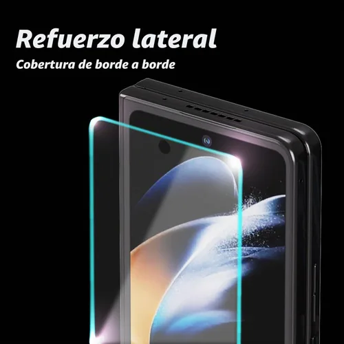 Vista 4 de DOME GLASS Whitestone - Protector de pantalla para Samsung Galaxy Z Fold 5 2023, protector de pantalla de vidrio templado completo con tecnología