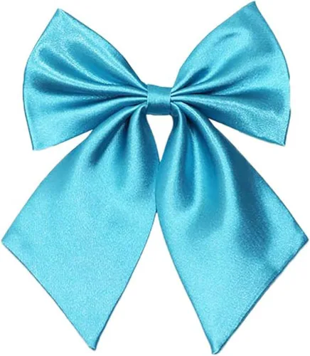 Vista 3 de Flairs New York Pajarita con lazo preatada hecha a mano para mujer Azul bebé/azul marino [cuadros]