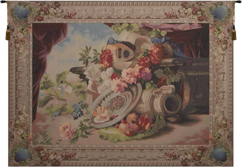 Vista 8 de Charlotte Home Furnishings Inc. - Tapiz francés para colgar en la pared, 44 x 33 pulgadas, mezcla de algodón viscosa y poliéster, tejido en Francia