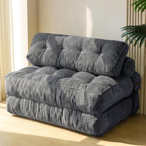 Vista 10 de MAXYOYO Folding Sofa Bed, Convertible Chair Bed with Pillow