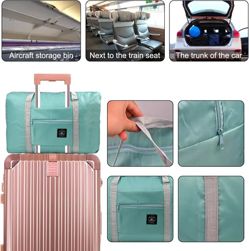 Vista 5 de Bolsa de viaje de gran capacidad, bolsa de almacenamiento de equipaje para hombres o mujeres, bolsa de viaje portátil, bolsa de almacenamiento