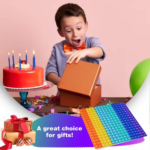 Vista 5 de Hoja de juego de multiplicación DK-SIMINA Pop Juguete matemático Fidget 15x15 P0PP Juguete de burbujas para aliviar la presión Juego de matemáticas