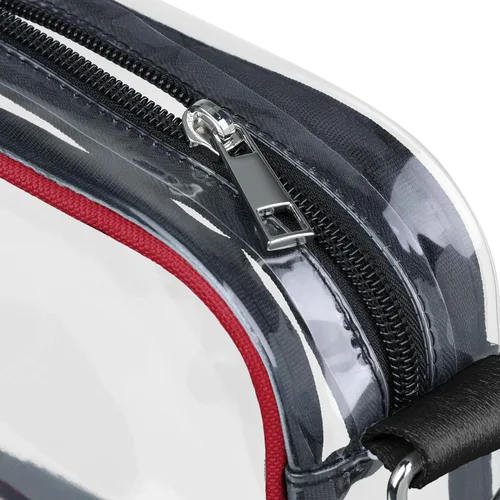 Vista 4 de FOCO NFL Womens NFL Team Logo Stripe Clear Crossbody Bag