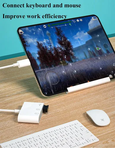 Vista 9 de Lector de tarjetas SD USB C para iPhone 17/16/15, Android, adaptador de cámara digital 3 en 1 iPhone, adaptador de tarjeta SD para más dispositivos