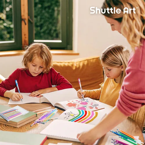 Vista 8 de Shuttle Art Paquete de bolígrafos de gel, 120 colores únicos (sin duplicados) juego de bolígrafos de gel + 120 recambios de bolígrafos de gel a