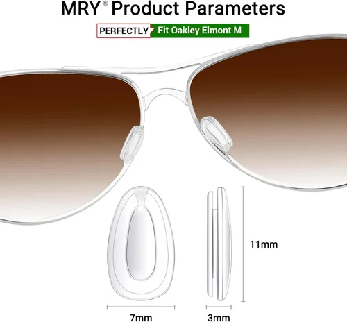 Vista 2 de Mryok Narices de repuesto para gafas de sol Oakley Elmont M - Opciones