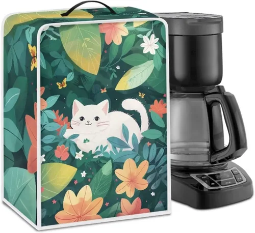 Vista 18 de Cubiertas antipolvo para máquina de café cruzado con bandera estadounidense, para mezclador, máquina de jugo, mantiene la cocina y la oficina