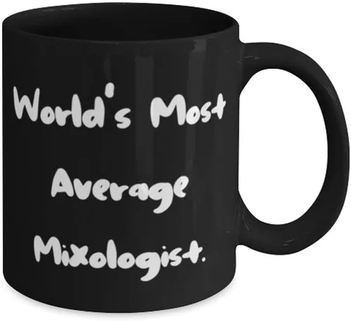 Vista 2 de Nuevo Mixologist - Taza de 11 oz y 15 onzas, el mixólogo más promedio del mundo, regalo para hombres y mujeres, regalos lindos del líder del