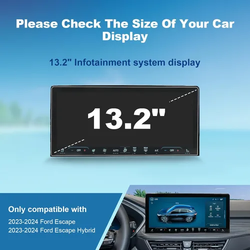 Vista 2 de Protector de pantalla de escape Coleya 2023 2024 2025 2026, para Ford Escape (ST-Line Elite/Platinum/Plug-in Hybrid/ST-Line Select/ST-Line/Active)