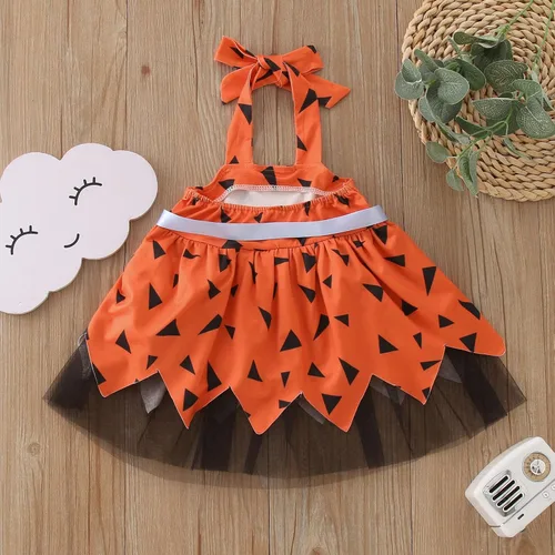 Vista 5 de Disfraces de Halloween para niña pequeña, fiesta de cumpleaños, fiesta, sesión de fotos, guijarros, malla de tul, traje de princesa