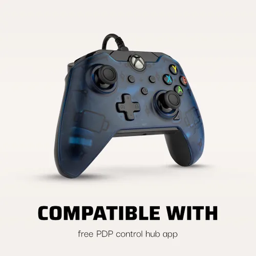 Vista 2 de PDP Wired Controller for Xbox Series XS Xbox One Windows 1011 - Midnight Blue