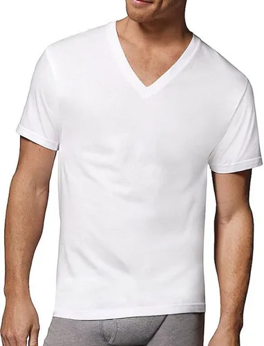 Vista 10 de Hanes Paquete de camiseta interior para hombre, camiseta de algodón con cuello en V, camisetas que absorben la humedad para hombres, paquete de 12