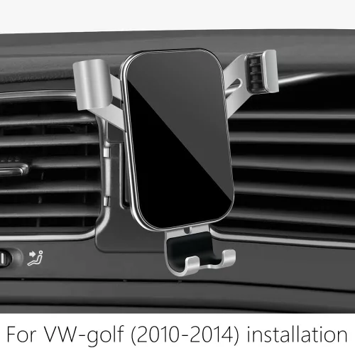 Vista 2 de Soporte para teléfono de coche para Volkswagen Golf 2010 2011 2012 2013 2014 y VW Golf GTI 2010-2014 Auto Interior Accesorios Mejor Teléfonos
