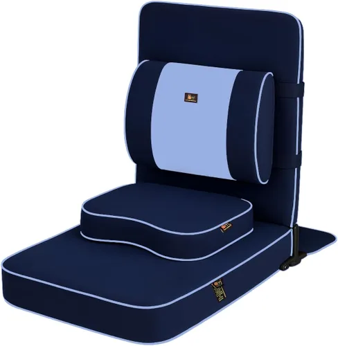 Vista 11 de Friends of Meditation Silla de meditación extra grande Silla de piso con soporte de respaldo Sillas de yoga para adultos Silla plegable