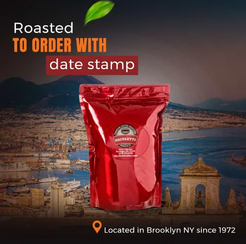 Vista 5 de Nicoletti Coffee Espresso Roast Sampler (3 paquetes de 1 libra cada uno) granos enteros tostados frescos
