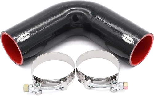 Vista 15 de Acoplador de codo de 90 grados de manguera de silicona de goma Taukealugs de 1 1/4 pulgadas (32 mm) para intercooler de refrigerante, entrada