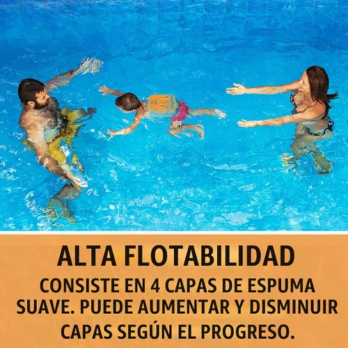 Vista 4 de Water Gear, flotador para espalda, flotador con división gradual (naranja)