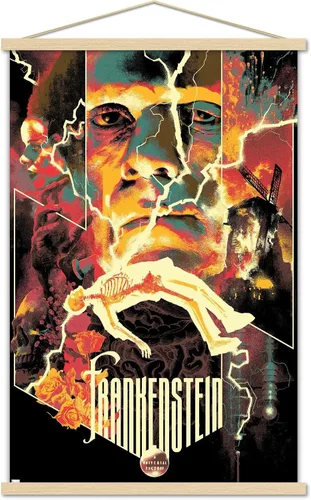 Vista 14 de Trends International Frankenstein - Póster de collage de pared, 22.375 x 34 pulgadas, versión premium sin marco