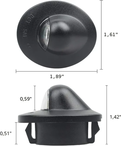 Vista 4 de Lámpara LED para placa de matrícula, compatible con Ford F150, F250, F350, Super Duty Ranger Explorer, Bronco Excursion, Expedition, de 6500 K
